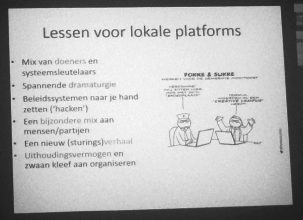 Lessen voor lokale platforms van Frans Soeterbroek